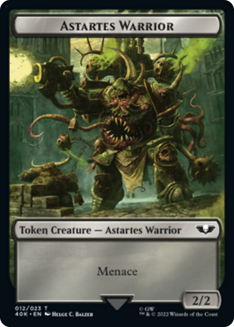 Spawn // Astartes Warrior (Surge Foil) [Universes Beyond: Warhammer 40,000 Tokens] - Destination Retro