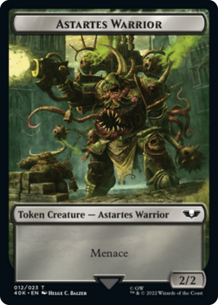 Astartes Warrior // Plaguebearer of Nurgle [Universes Beyond: Warhammer 40,000 Tokens] - Destination Retro