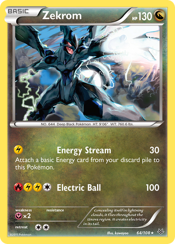 Zekrom (64/108) [XY: Roaring Skies] - Destination Retro