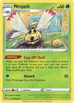 Ninjask (14) [Sword & Shield: Vivid Voltage] - Destination Retro
