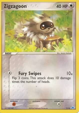Zigzagoon (7/10) [EX: Trainer Kit - Latios] - Destination Retro
