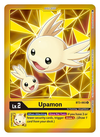 Upamon [BT3-003] (Event Pack 2) [Release Special Booster Ver.1.5] - Destination Retro