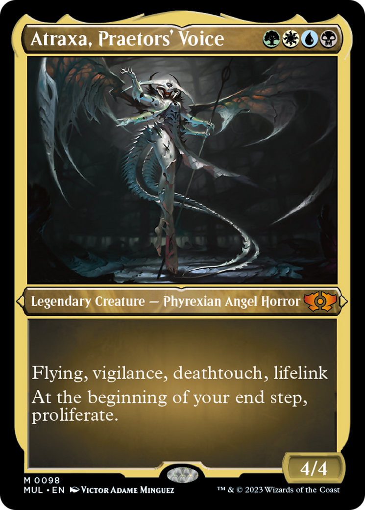 Atraxa, Praetors' Voice (Foil Etched) [Multiverse Legends] - Destination Retro