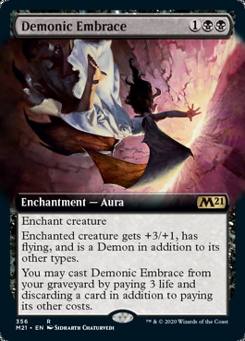 Demonic Embrace (Extended Art) [Core Set 2021] - Destination Retro