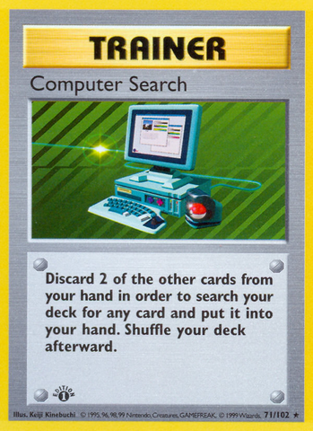 Computer Search (71/102) [Base Set 1st Edition] - Destination Retro
