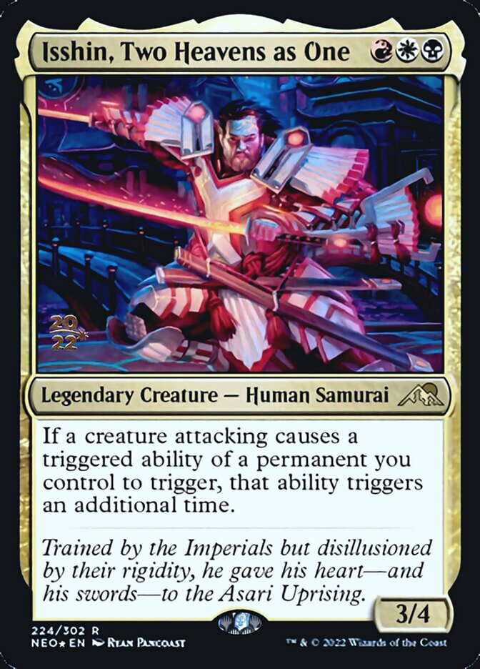 Isshin, Two Heavens as One [Kamigawa: Neon Dynasty Prerelease Promos] - Destination Retro