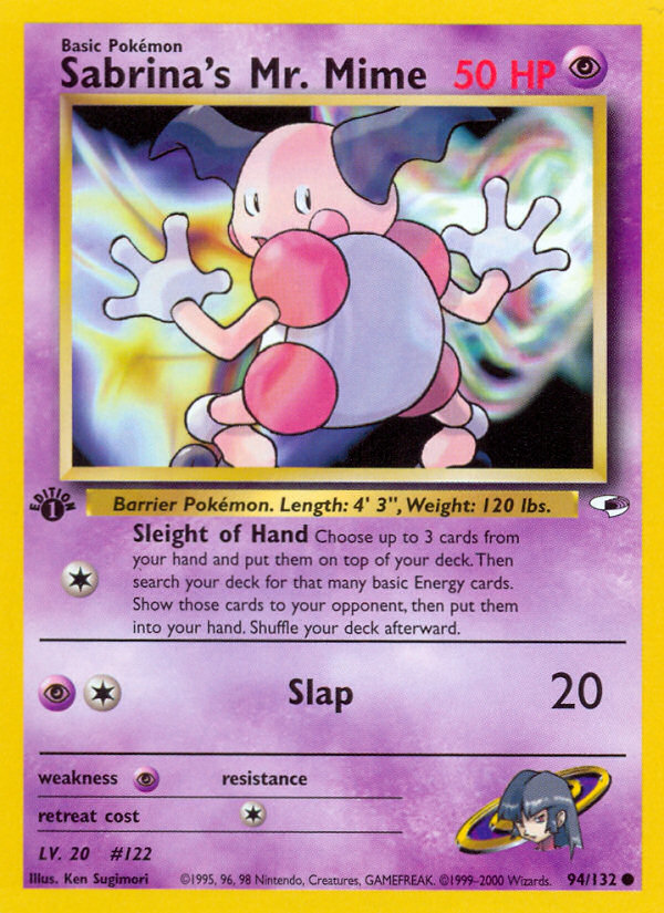 Sabrina's Mr. Mime (94/132) [Gym Heroes 1st Edition] - Destination Retro