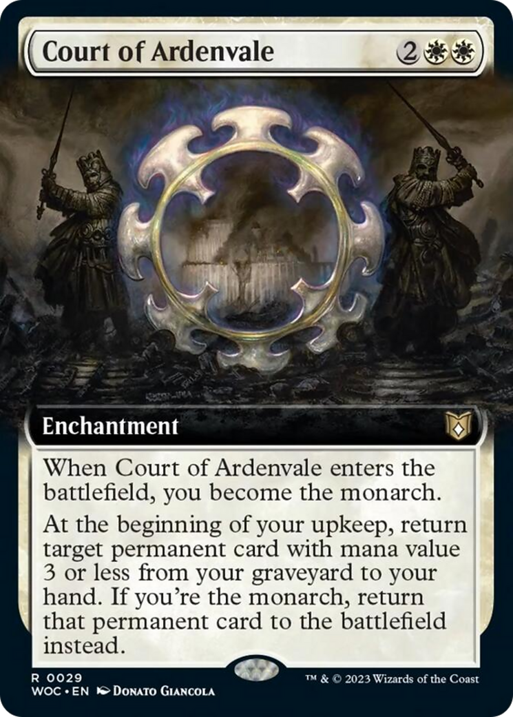 Court of Ardenvale (Extended Art) [Wilds of Eldraine Commander] - Destination Retro