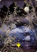 Swamp Art Card (Gold-Stamped Signature) [Kamigawa: Neon Dynasty Art Series] - Destination Retro