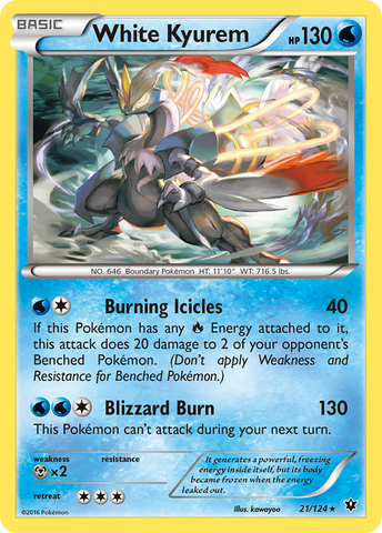White Kyurem (21/124) [XY: Fates Collide] - Destination Retro