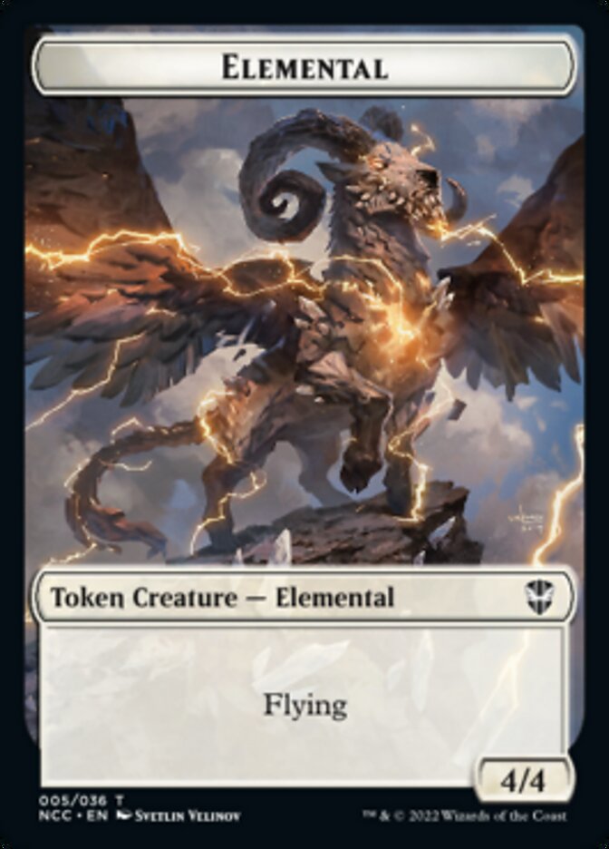 Clue // Elemental (005) Double-sided Token [Streets of New Capenna Commander Tokens] - Destination Retro