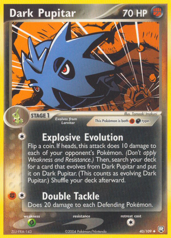 Dark Pupitar (40/109) [EX: Team Rocket Returns] - Destination Retro