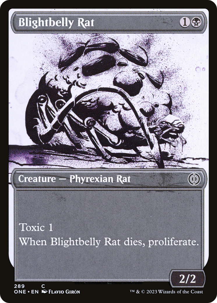 Blightbelly Rat (Showcase Ichor) [Phyrexia: All Will Be One] - Destination Retro