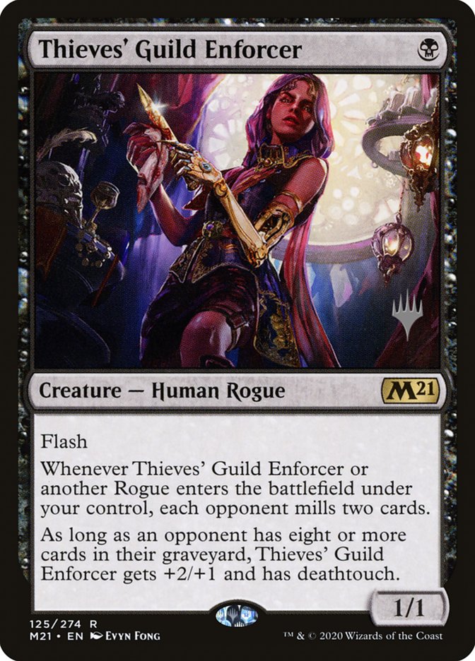 Thieves' Guild Enforcer (Promo Pack) [Core Set 2021 Promos] - Destination Retro