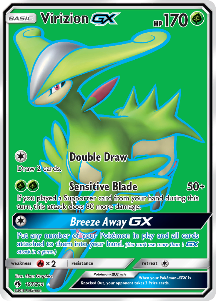Virizion GX (197/214) [Sun & Moon: Lost Thunder] - Destination Retro
