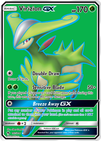 Virizion GX (197/214) [Sun & Moon: Lost Thunder] - Destination Retro