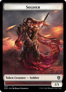 Soldier (007) // Angel Double-Sided Token [Phyrexia: All Will Be One Commander Tokens] - Destination Retro