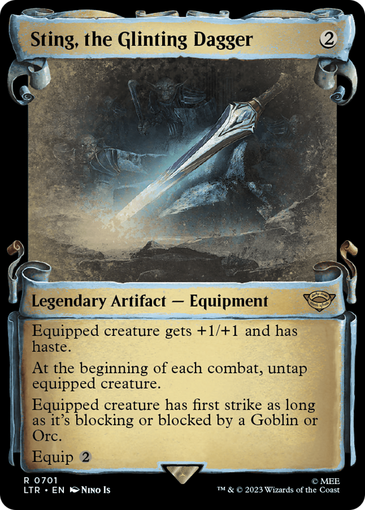 Sting, the Glinting Dagger [The Lord of the Rings: Tales of Middle-Earth Showcase Scrolls] - Destination Retro