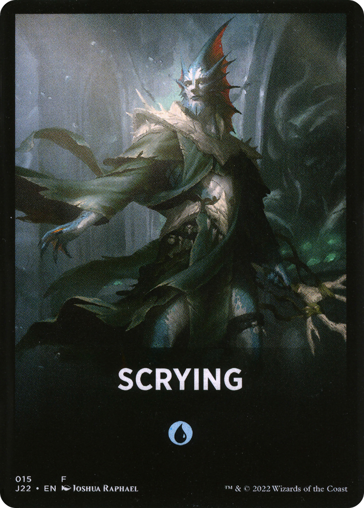Scrying Theme Card [Jumpstart 2022 Front Cards] - Destination Retro