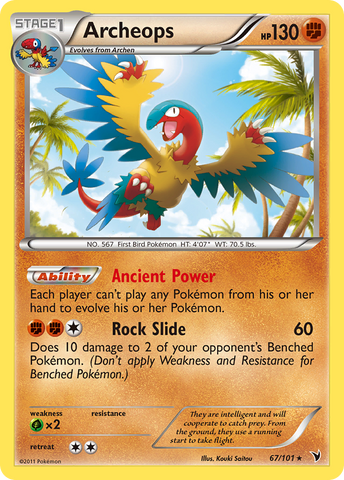 Archeops (67/101) [Black & White: Noble Victories] - Destination Retro