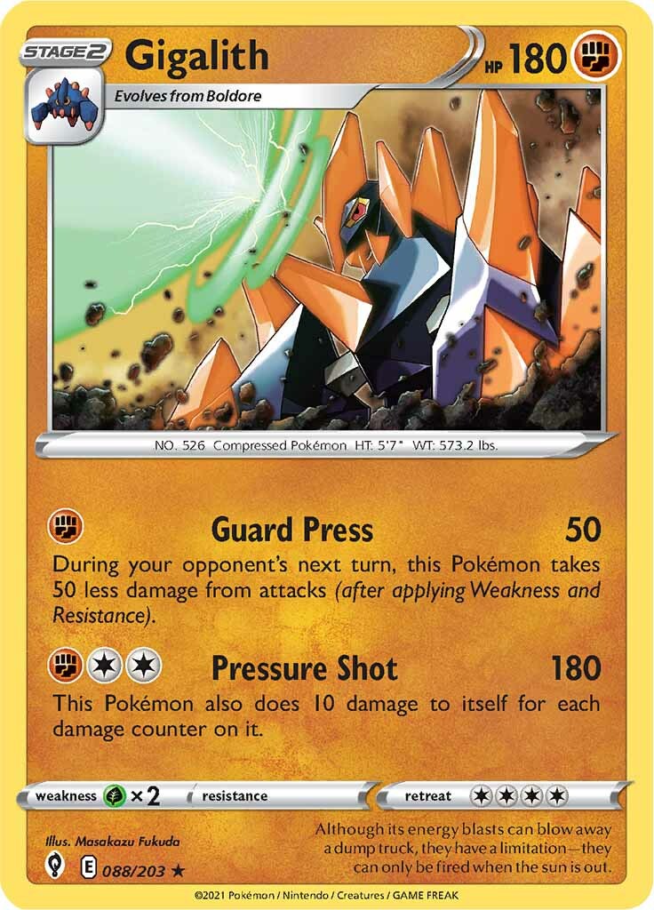 Gigalith (088/203) [Sword & Shield: Evolving Skies] - Destination Retro