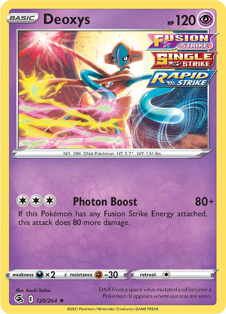 Deoxys (120/264) [Sword & Shield: Fusion Strike] - Destination Retro