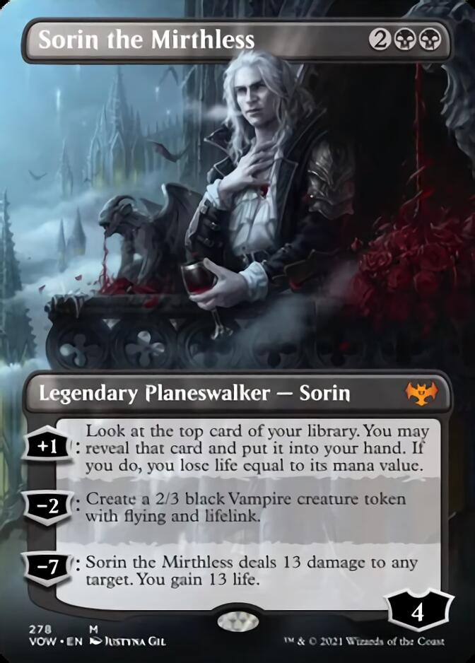 Sorin the Mirthless (Borderless) [Innistrad: Crimson Vow] - Destination Retro