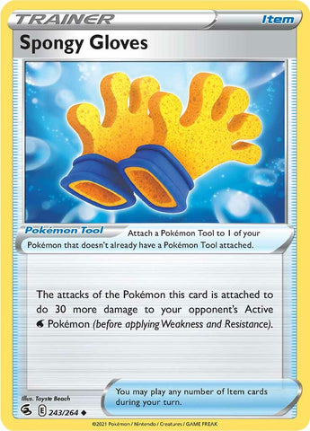 Spongy Gloves (243/264) [Sword & Shield: Fusion Strike] - Destination Retro