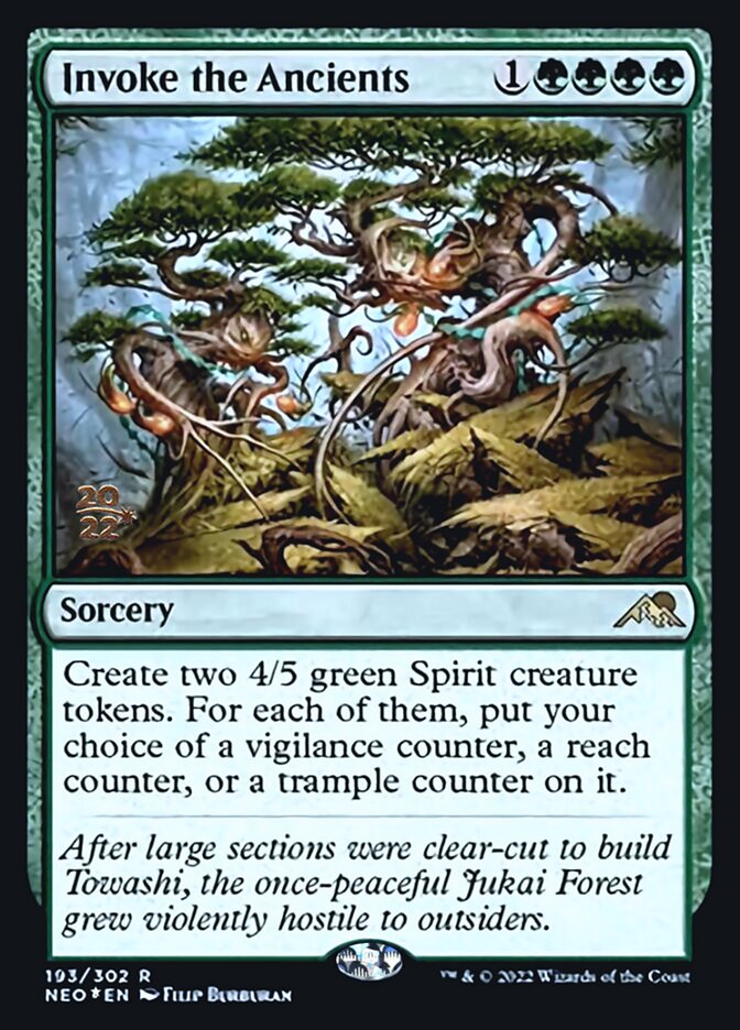 Invoke the Ancients [Kamigawa: Neon Dynasty Prerelease Promos] - Destination Retro