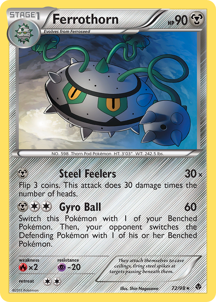 Ferrothorn (72/98) [Black & White: Emerging Powers] - Destination Retro