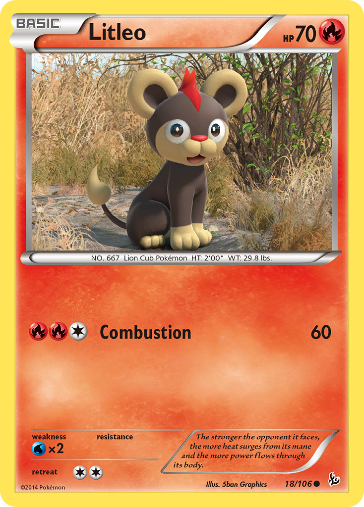 Litleo (18/106) [XY: Flashfire] - Destination Retro