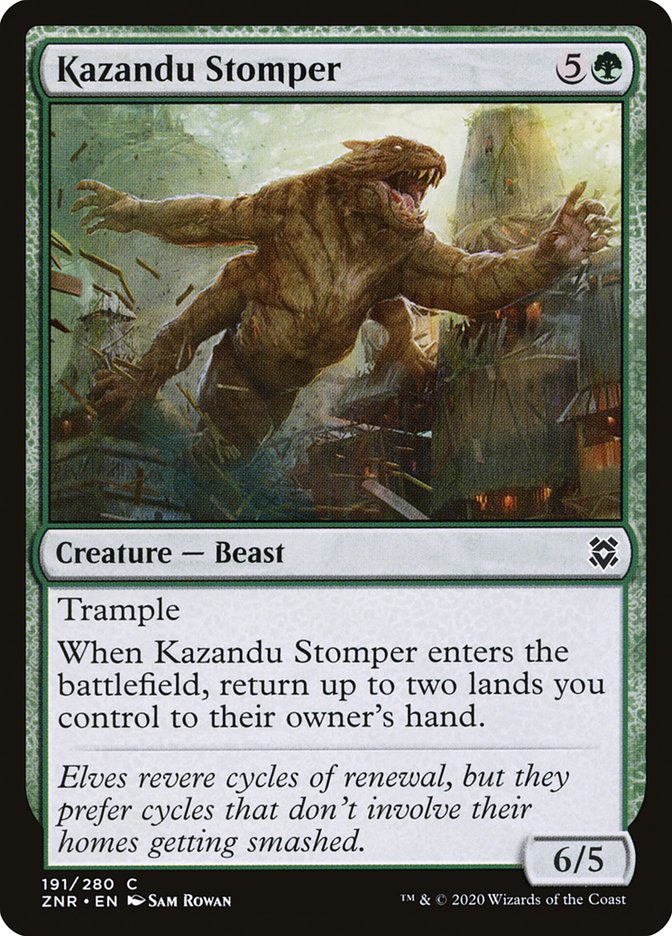 Kazandu Stomper [Zendikar Rising] - Destination Retro