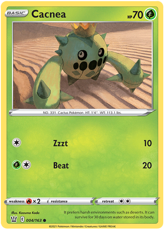 Cacnea (004/163) [Sword & Shield: Battle Styles] - Destination Retro