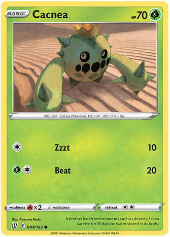 Cacnea (004/163) [Sword & Shield: Battle Styles] - Destination Retro