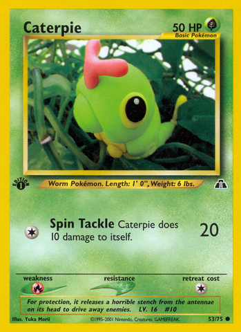 Caterpie (53/75) [Neo Discovery 1st Edition] - Destination Retro