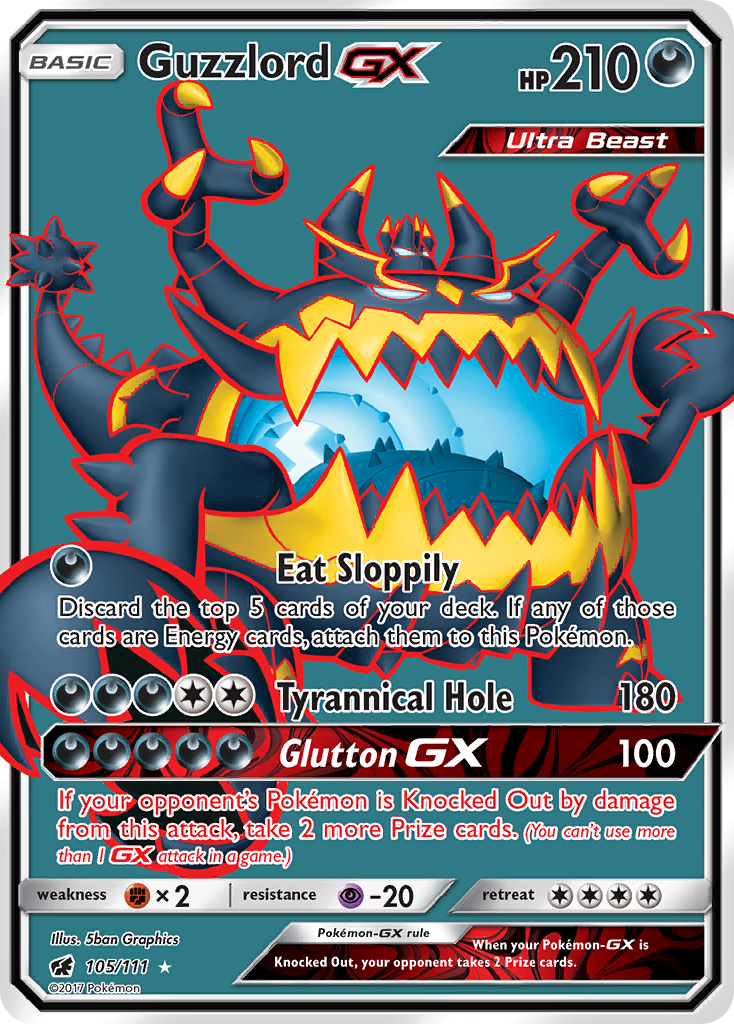 Guzzlord GX (105/111) [Sun & Moon: Crimson Invasion] - Destination Retro