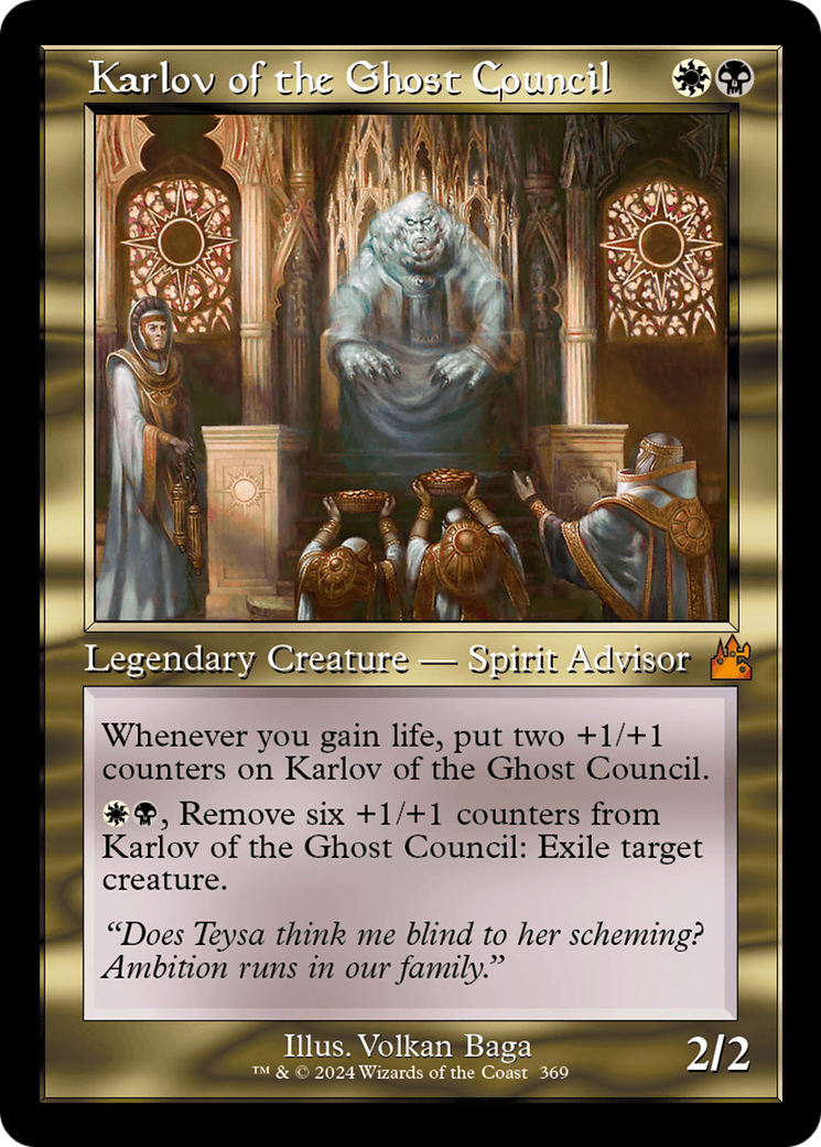 Karlov of the Ghost Council (Retro Frame) [Ravnica Remastered] - Destination Retro