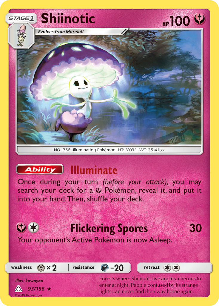 Shiinotic (93/156) [Sun & Moon: Ultra Prism] - Destination Retro