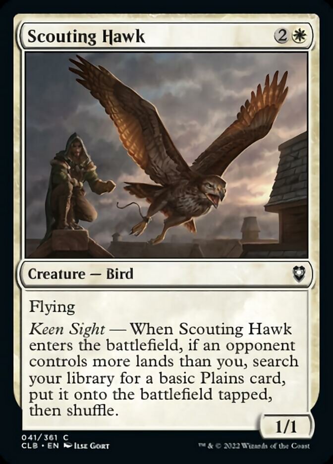 Scouting Hawk [Commander Legends: Battle for Baldur's Gate] - Destination Retro