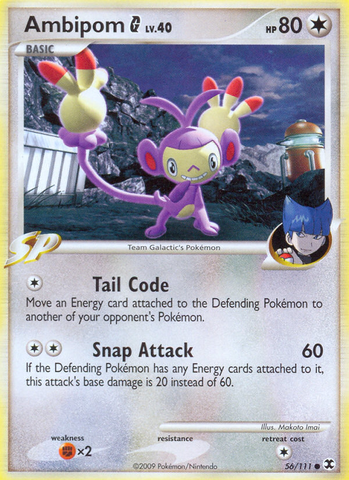 Ambipom G (56/111) [Rising Rivals] - Destination Retro