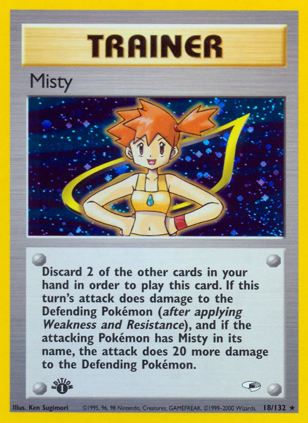 Misty (18/132) [Gym Heroes 1st Edition] - Destination Retro