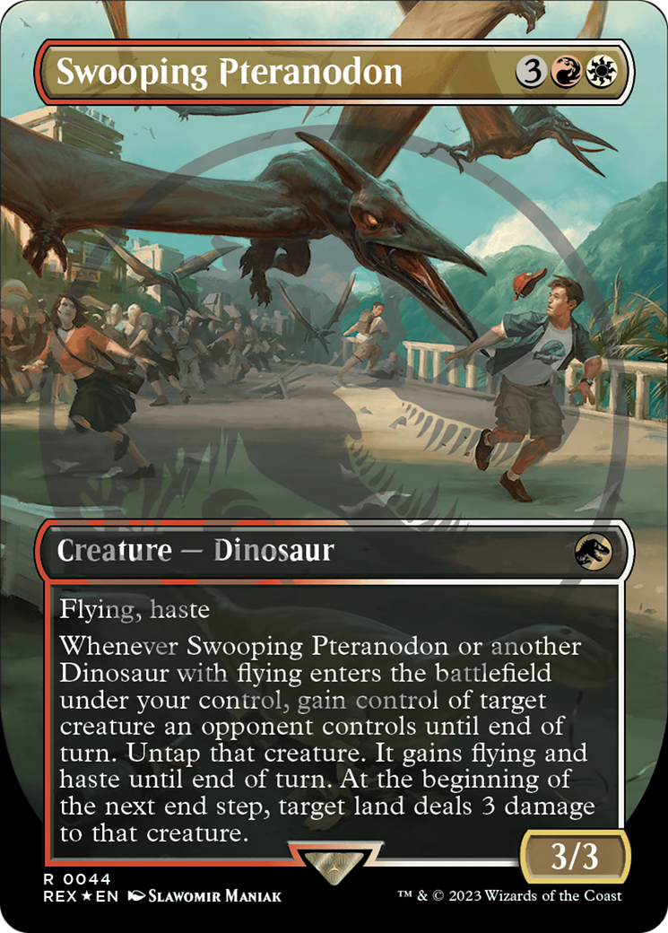 Swooping Pteranodon Emblem (Borderless) [Jurassic World Collection Tokens] - Destination Retro
