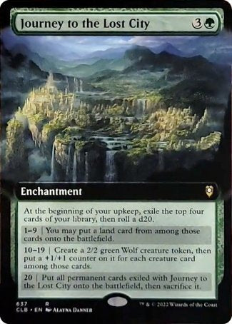 Journey to the Lost City (Extended Art) [Commander Legends: Battle for Baldur's Gate] - Destination Retro