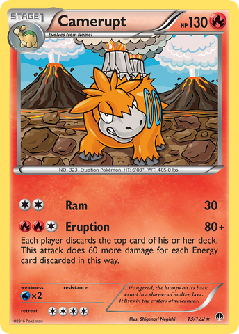 Camerupt (13/122) [XY: BREAKpoint] - Destination Retro