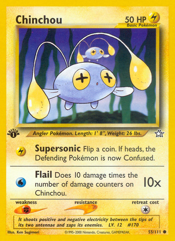 Chinchou (55/111) [Neo Genesis 1st Edition] - Destination Retro