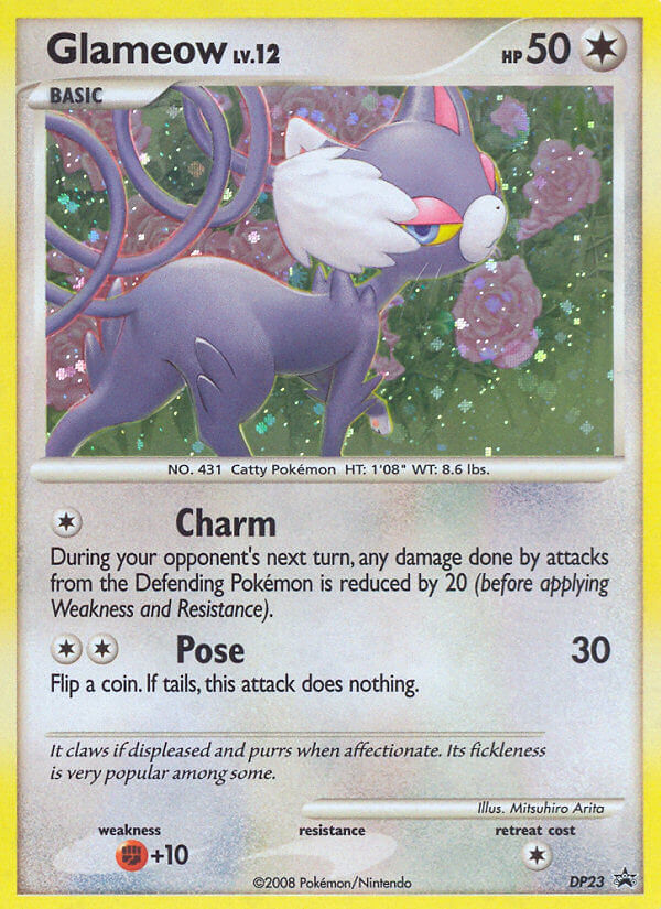 Glameow (DP23) [Diamond & Pearl: Black Star Promos] - Destination Retro