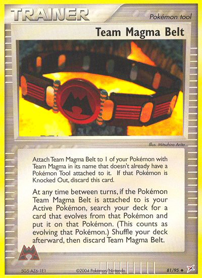 Team Magma Belt (81/95) [EX: Team Magma vs Team Aqua] - Destination Retro