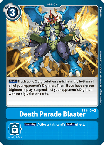 Death Parade Blaster [BT3-100] [Release Special Booster Ver.1.5] - Destination Retro