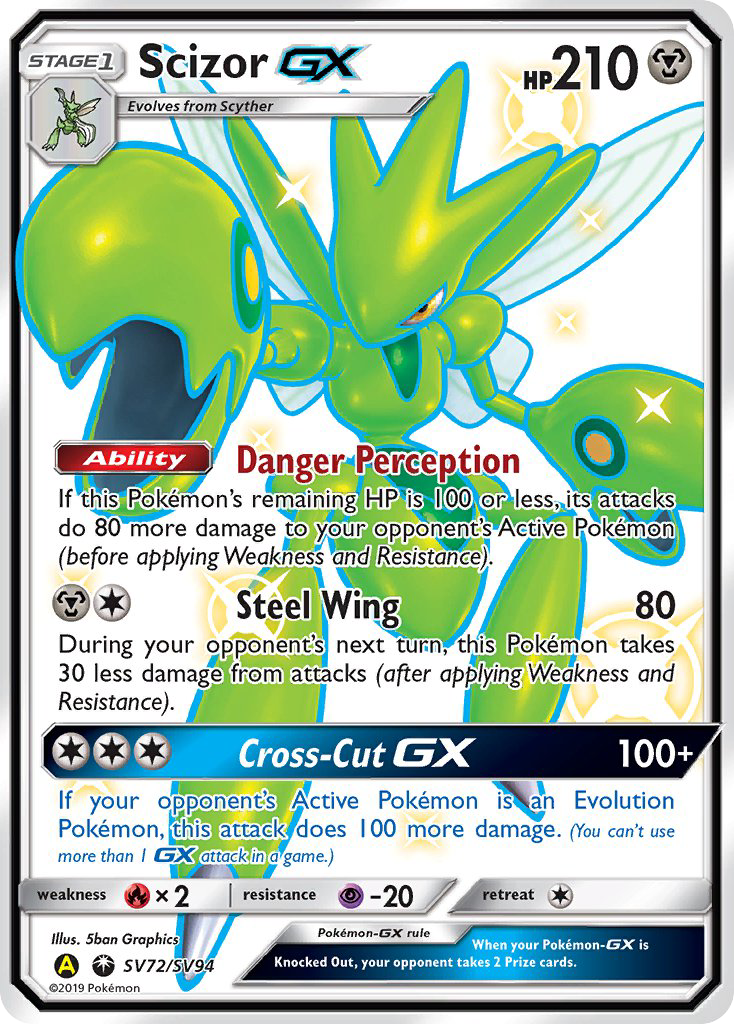 Scizor GX (SV72/SV94) [Sun & Moon: Hidden Fates - Shiny Vault] - Destination Retro