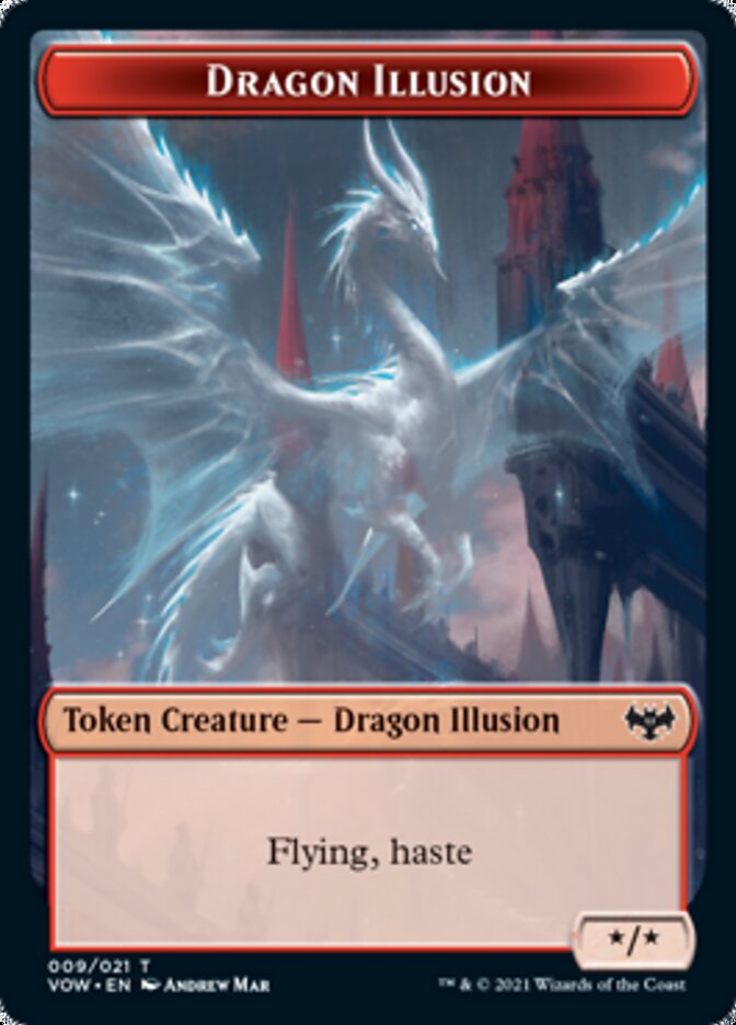 Dragon Illusion Token [Innistrad: Crimson Vow Tokens] - Destination Retro